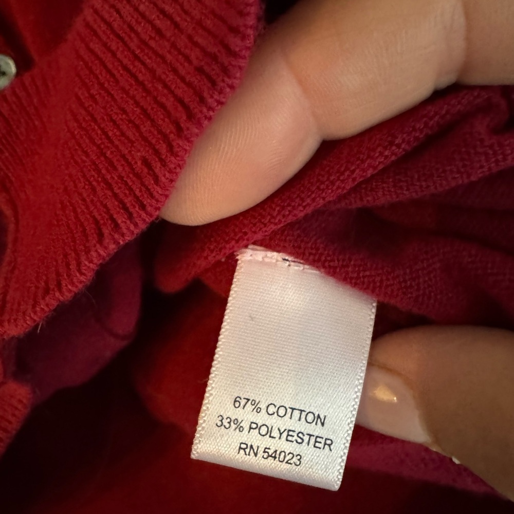 Banana Republic Cranberry red Cardigan, XS - Picture 4 of 6